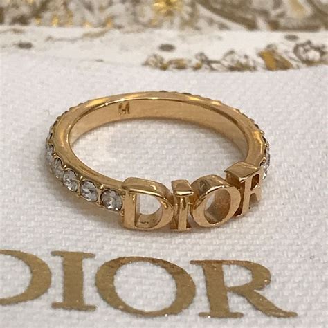 dior ring goud met klaver|Ringen .